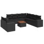 Garden sofa set 10 pieces with black synthetic rattan cushions by , Garden sets - Ref: Foro24-3257840, Price: 689,72 €, Disco...