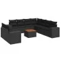 Garden sofa set 10 pieces with black synthetic rattan cushions by , Garden sets - Ref: Foro24-3257840, Price: 687,62 €, Disco...