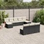 Garden sofa set 10 pieces with black synthetic rattan cushions by , Garden sets - Ref: Foro24-3260467, Price: 546,63 €, Disco...
