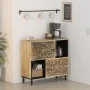 Beistellschrank aus massivem Mangoholz, 80 x 33 x 75 cm von , Sideboards - Ref: Foro24-358239, Preis: 164,96 €, Rabatt: %