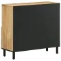 Beistellschrank aus massivem Mangoholz, 80 x 33 x 75 cm von , Sideboards - Ref: Foro24-358239, Preis: 164,96 €, Rabatt: %