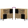 Armario auxiliar madera maciza de mango 80x33x75 cm de , Aparadores - Ref: Foro24-358239, Precio: 179,53 €