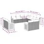 11-piece garden sofa set and gray synthetic rattan cushions by , Garden sets - Ref: Foro24-3260583, Price: 832,49 €, Discount: %