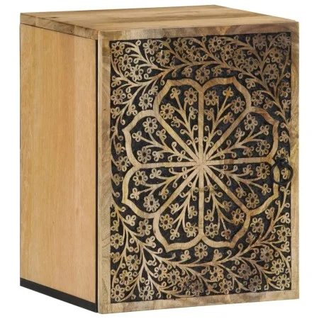 Wandmontierter Badezimmerschrank aus massivem Mangoholz, 38 x 33 x 48 cm von , Badezimmerwaschtische - Ref: Foro24-358232, Pr...