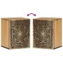 Wandmontierter Badezimmerschrank aus massivem Mangoholz, 38 x 33 x 48 cm von , Badezimmerwaschtische - Ref: Foro24-358232, Pr...
