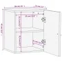 Armario de baño de pared madera maciza de mango 38x33x48 cm de , Tocadores de baño - Ref: Foro24-358232, Precio: 100,38 €, De...