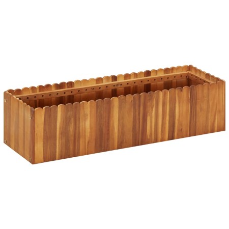 Blumenbeet aus massivem Akazienholz, 100 x 30 x 25 cm von vidaXL, Töpfe und Pflanzgefäße - Ref: Foro24-45918, Preis: 85,52 €,...