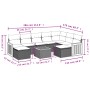 Garden sofa set with beige cushions 10 pieces synthetic rattan by , Garden sets - Ref: Foro24-3260630, Price: 672,25 €, Disco...