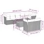 9-teiliges Gartenmöbel-Set und graue synthetische Rattankissen von , Gartensets - Ref: Foro24-3223736, Preis: 536,89 €, Rabat...