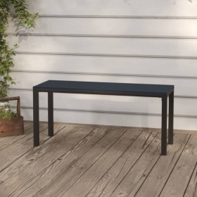 Garden bench steel and black WPC 110 cm by , garden benches - Ref: Foro24-317141, Price: 73,08 €, Discount: %