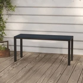 Garden bench steel and black WPC 110 cm by , garden benches - Ref: Foro24-317141, Price: 73,21 €, Discount: %
