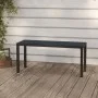 Gartenbank aus Stahl und WPC schwarz 110 cm von , Gartenbänke - Ref: Foro24-317141, Preis: 77,49 €, Rabatt: %