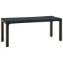 Garden bench steel and black WPC 110 cm by , garden benches - Ref: Foro24-317141, Price: 79,06 €, Discount: %