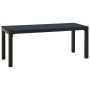 Gartenbank aus Stahl und WPC schwarz 110 cm von , Gartenbänke - Ref: Foro24-317141, Preis: 73,08 €, Rabatt: %