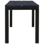 Gartenbank aus Stahl und WPC schwarz 110 cm von , Gartenbänke - Ref: Foro24-317141, Preis: 77,49 €, Rabatt: %
