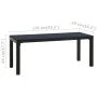 Gartenbank aus Stahl und WPC schwarz 110 cm von , Gartenbänke - Ref: Foro24-317141, Preis: 77,49 €, Rabatt: %