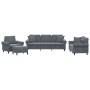 Juego de sofás con cojines 4 piezas terciopelo gris oscuro by , Sofas - Ref: Foro24-3202201, Price: 834,34 €, Discount: %