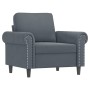 Sofagarnitur mit 4-teiligen dunkelgrauen Samtkissen. von , Sofas - Ref: Foro24-3202201, Preis: 834,34 €, Rabatt: %