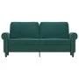 Zweiplätziges Samtsofa in dunkelgrün, 140 cm. von , Sofas - Ref: Foro24-359531, Preis: 273,92 €, Rabatt: %