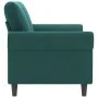 Sofá de 2 plazas de terciopelo verde oscuro 140 cm by , Sofas - Ref: Foro24-359531, Price: 273,92 €, Discount: %