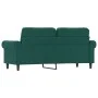 Zweiplätziges Samtsofa in dunkelgrün, 140 cm. von , Sofas - Ref: Foro24-359531, Preis: 273,92 €, Rabatt: %