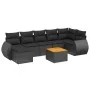 Set de sofás de jardín 8 piezas y cojines ratán sintético negro by , Garden sets - Ref: Foro24-3257441, Price: 479,01 €, Disc...