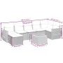Set de sofás de jardín 8 piezas y cojines ratán sintético negro by , Garden sets - Ref: Foro24-3257441, Price: 479,01 €, Disc...
