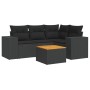 5-piece garden furniture set with black synthetic rattan cushions by , Garden sets - Ref: Foro24-3225425, Price: 360,80 €, Di...