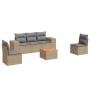 Juego de sofás jardín con cojines 6 pzas ratán sintético beige by , Garden sets - Ref: Foro24-3257718, Price: 381,98 €, Disco...