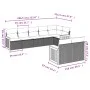 Set de sofás de jardín 8 pzas y cojines ratán sintético gris by , Garden sets - Ref: Foro24-3260233, Price: 567,88 €, Discoun...