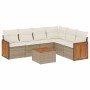 Set sofás de jardín 7 piezas y cojines ratán sintético beige by , Garden sets - Ref: Foro24-3260091, Price: 487,32 €, Discoun...