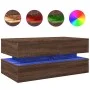 LED-Couchtisch in Eichenbraun mit den Maßen 90x50x40 cm. von , Couchtisch - Ref: Foro24-839867, Preis: 109,11 €, Rabatt: %