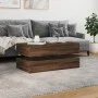 LED-Couchtisch in Eichenbraun mit den Maßen 90x50x40 cm. von , Couchtisch - Ref: Foro24-839867, Preis: 109,11 €, Rabatt: %