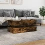 LED-beleuchteter Couchtisch aus geräucherter Eiche, 90x50x40 cm. von , Couchtisch - Ref: Foro24-839865, Preis: 93,51 €, Rabat...