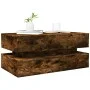 LED-beleuchteter Couchtisch aus geräucherter Eiche, 90x50x40 cm. von , Couchtisch - Ref: Foro24-839865, Preis: 93,51 €, Rabat...