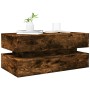 LED-beleuchteter Couchtisch aus geräucherter Eiche, 90x50x40 cm. von , Couchtisch - Ref: Foro24-839865, Preis: 85,81 €, Rabat...