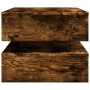 Mesa de centro con luces LED roble ahumado 90x50x40 cm de , Mesas de centro - Ref: Foro24-839865, Precio: 85,72 €, Descuento: %