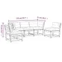 5-piece garden sofa set with solid pine wood and cushions by , Garden sets - Ref: Foro24-3216980, Price: 483,96 €, Discount: %