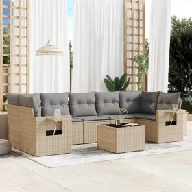 Gartensofagarnitur mit beigen Kissen, 8-teilig, aus PE-Rattan. von , Gartensets - Ref: Foro24-3252276, Preis: 531,69 €, Rabat...