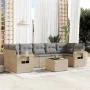 Juego de sofás de jardín con cojines beige 8 pzas ratán PE de , Conjuntos de jardín - Ref: Foro24-3252276, Precio: 531,69 €, ...