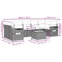 Gartensofagarnitur mit beigen Kissen, 8-teilig, aus PE-Rattan. von , Gartensets - Ref: Foro24-3252276, Preis: 532,38 €, Rabat...