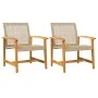 Sillas de jardín 2 uds madera de acacia y ratán sintético beige de , Sofás modulares de exterior - Ref: Foro24-367597, Precio...