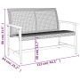 5-teiliges Bistro-Set aus grauem PE-Rattan und Akazienholz von , Modulare Sofas für den Außenbereich - Ref: Foro24-367605, Pr...