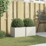 Jardineras 2 unidades acero blanco 32x30x29 cm by , Pots and planters - Ref: Foro24-841538, Price: 62,69 €, Discount: %