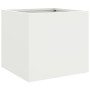 Blumenkästen 2 Stück aus weißem Stahl 32x30x29 cm von , Töpfe und Pflanzgefäße - Ref: Foro24-841538, Preis: 64,13 €, Rabatt: %