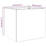 Blumenkästen 2 Stück aus weißem Stahl 32x30x29 cm von , Töpfe und Pflanzgefäße - Ref: Foro24-841538, Preis: 64,13 €, Rabatt: %