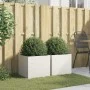 Jardineras 2 unidades acero blanco 42x40x39 cm by , Pots and planters - Ref: Foro24-841550, Price: 77,75 €, Discount: %