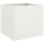 Blumenkästen 2 Stück weißer Stahl 42x40x39 cm von , Töpfe und Pflanzgefäße - Ref: Foro24-841550, Preis: 77,75 €, Rabatt: %