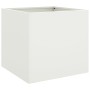 Blumenkästen 2 Stück weißer Stahl 42x40x39 cm von , Töpfe und Pflanzgefäße - Ref: Foro24-841550, Preis: 79,40 €, Rabatt: %
