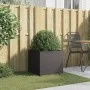 Pflanzgefäß aus schwarzem Stahl 49x47x46 cm von , Töpfe und Pflanzgefäße - Ref: Foro24-841559, Preis: 55,61 €, Rabatt: %